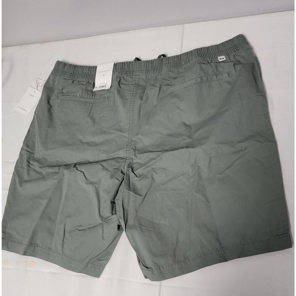 Free Assembly Men's Pull-On Shorts Elastic Waist Drawstring Green S - Picture 5 of 7